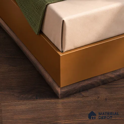 MDF Corner Beading Profile Herringbone PM 00396 | 8 ft x 12 mm x 12 mm | Compatible for Laminate Wood Floor LF 00297 | Neat Finish For Floor & Wall Corners