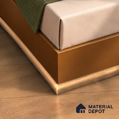 MDF Corner Beading Profile Herringbone PM 00398 B | 8 ft x 18 mm x 12 mm | Compatible for Laminate Wood Floor LF 00298 | Neat Finish For Floor & Wall Corners