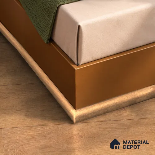 MDF Corner Beading Profile Herringbone PM 00398 B | 8 ft x 18 mm x 12 mm | Compatible for Laminate Wood Floor LF 00298 | Neat Finish For Floor & Wall Corners