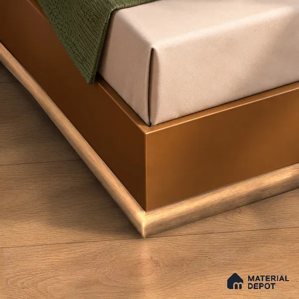MDF Corner Beading Profile Herringbone PM 00398 B | 8 ft x 18 mm x 12 mm | Compatible for Laminate Wood Floor LF 00298 | Neat Finish For Floor & Wall Corners