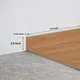 MDF Skirting Herringbone PM 00398 D | 8 ft x 2.5 Inch - 12 mm | Compatible for Laminate Wood Floor LF 00298 | Image - 1
