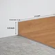 MDF Skirting Herringbone PM 00398 F | 8 ft x 3.5 Inch - 12 mm | Compatible for Laminate Wood Floor LF 00298 | Image - 1