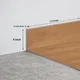 MDF Skirting Herringbone PM 00398 G | 8 ft x 4 Inch - 12 mm | Compatible for Laminate Wood Floor LF 00298 | Image - 1
