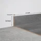 SPC Skirting  TF 00676 J |  8 ft x 3.5 inch  - 12 mm | Compatible for SPC Floor SP 00087 | Image - 1