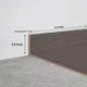 SPC Skirting TF 00685 J | 8 ft x 3.5 inch - 12 mm | Compatible for SPC Floor SP 00125 | Image - 1