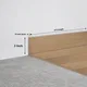 WPC Skirting Stone Core TF 00001 F | 8 ft x 3 Inch x 12 mm | Compatible for SPC Floor SP 00064 | Image - 1