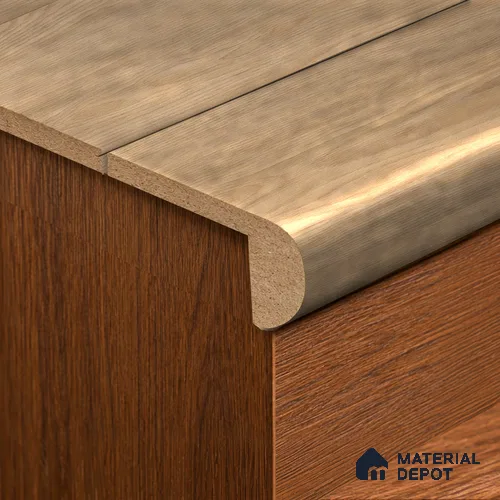 WPC L Nosing Profile Stone Core TF 00001 L | 8 ft x 45 mm x 25 mm | Compatible for SPC Floor SP 00064
