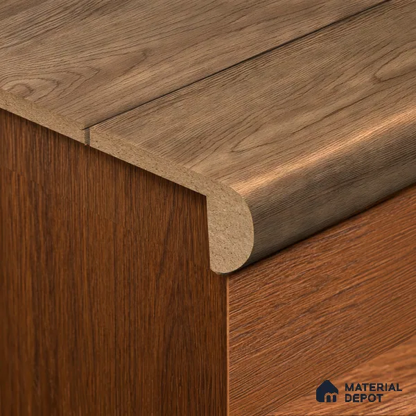 WPC L Nosing Profile Stone Core TF 00002 L | 8 ft x 45 mm x 25 mm | Compatible for SPC Floor SP 00065