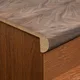 WPC L Nosing Profile Hybrid Vinyl Planks TF 00720 J | 8 ft x 25 mm x 45 mm  | Compatible For Vinyl Floor VF 00150 | Image - 1
