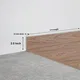 WPC Skirting Hybrid Vinyl Planks TF 00720 | 8 ft x 2.5 Inch - 12 mm | Compatible For Vinyl Floor VF 00150 | Image - 1