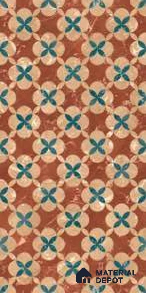 TL 13362 B Graze Rose Decor 4 ft x 2 ft Punch Finish Vitrified Tile - 9 mm