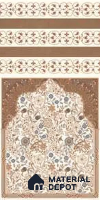 TL 13372 Caryn Brown Decor 1 4 ft x 2 ft Matte Carving Finish - 9 mm