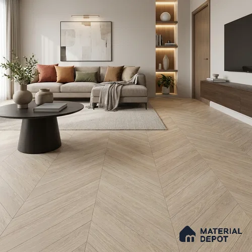 HDF Pastle Laminate Wood Floor 48 x 12 inch - 8 mm | LF 00330 C | 30 Years Residential Warranty AC5 Grade | 12 Hours+ Water Resistance | DIY Uniclic Installation | Suitable For Living Room, Bedroom & Office | 14 Plank Variations