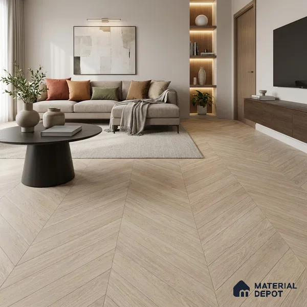 HDF Pastle Laminate Wood Floor 48 x 12 inch - 8 mm | LF 00330 C | 30 Years Residential Warranty AC5 Grade | 12 Hours+ Water Resistance | DIY Uniclic Installation | Suitable For Living Room, Bedroom & Office | 14 Plank Variations