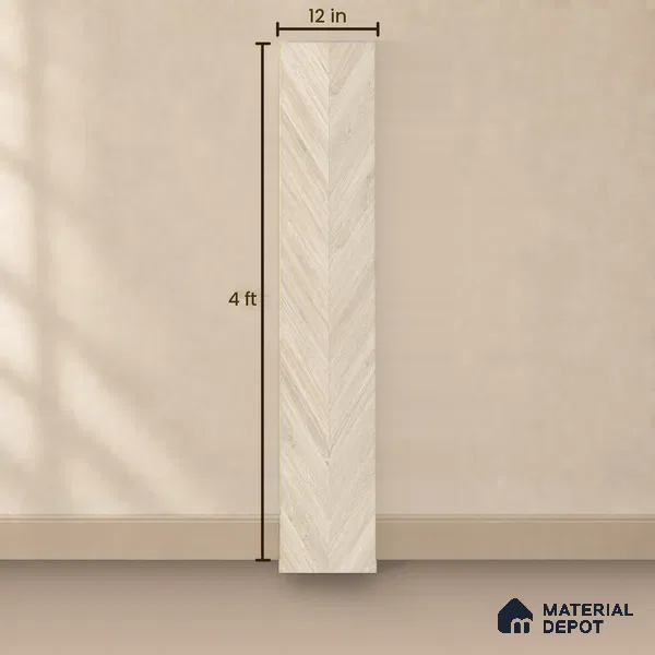 HDF Pastle Laminate Wood Floor 48 x 12 inch - 8 mm | LF 00330 C | 30 Years Residential Warranty AC5 Grade | 12 Hours+ Water Resistance | DIY Uniclic Installation | Suitable For Living Room, Bedroom & Office | 14 Plank Variations