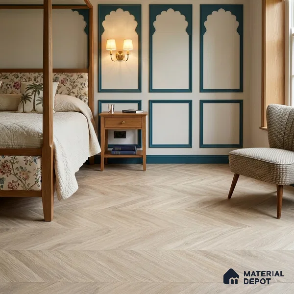 HDF Pastle Laminate Wood Floor 48 x 12 inch - 8 mm | LF 00330 C | 30 Years Residential Warranty AC5 Grade | 12 Hours+ Water Resistance | DIY Uniclic Installation | Suitable For Living Room, Bedroom & Office | 14 Plank Variations