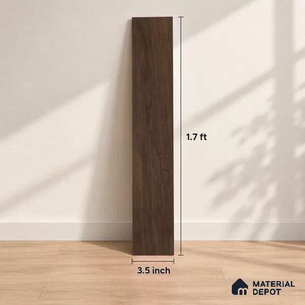 Chevron Engineered Floor EF 00067 B Patternia Burnt Dark Walnut 20 x 4 inch (510x90 mm) - 15 mm | 100% Sustainable | 3 mm Top Layer | 25 Year Warranty | Eco Friendly | Suitable with Underfloor Heating