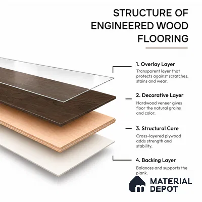 Chevron Engineered Floor EF 00067 B Patternia Burnt Dark Walnut 20 x 4 inch (510x90 mm) - 15 mm | 100% Sustainable | 3 mm Top Layer | 25 Year Warranty | Eco Friendly | Suitable with Underfloor Heating