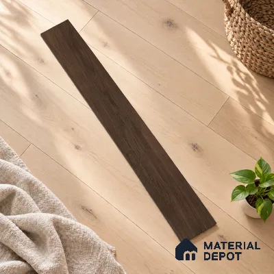 Chevron Engineered Floor EF 00067 B Patternia Burnt Dark Walnut 20 x 4 inch (510x90 mm) - 15 mm | 100% Sustainable | 3 mm Top Layer | 25 Year Warranty | Eco Friendly | Suitable with Underfloor Heating