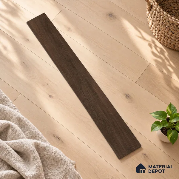 Chevron Engineered Floor EF 00067 B Patternia Burnt Dark Walnut 20 x 4 inch (510x90 mm) - 15 mm | 100% Sustainable | 3 mm Top Layer | 25 Year Warranty | Eco Friendly | Suitable with Underfloor Heating