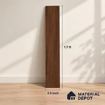 Chevron Engineered Floor EF 00067 Patternia Brown Walnut 20 x 4 inch (510x90 mm) - 15 mm | 100% Sustainable | 3 mm Top Layer | 25 Year Warranty | Eco Friendly | Suitable with Underfloor Heating
