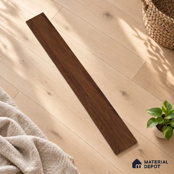 Chevron Engineered Floor EF 00067 Patternia Brown Walnut 20 x 4 inch (510x90 mm) - 15 mm | 100% Sustainable | 3 mm Top Layer | 25 Year Warranty | Eco Friendly | Suitable with Underfloor Heating