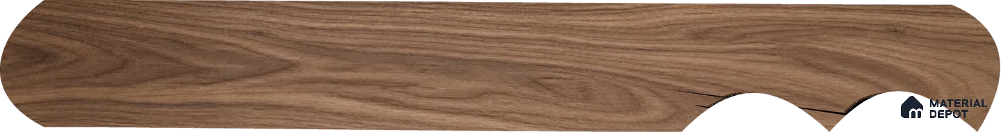 Modular Patterned Biscuit Walnut Engineered Wood Floor | EF 00077 B | 36 x 5 inch (910x120 mm) - 14 mm | 2 mm American Walnut Top Wear Layer | Suitable For Living Room, Bedroom | Silanblok SM Adhesive Glue Down Installation