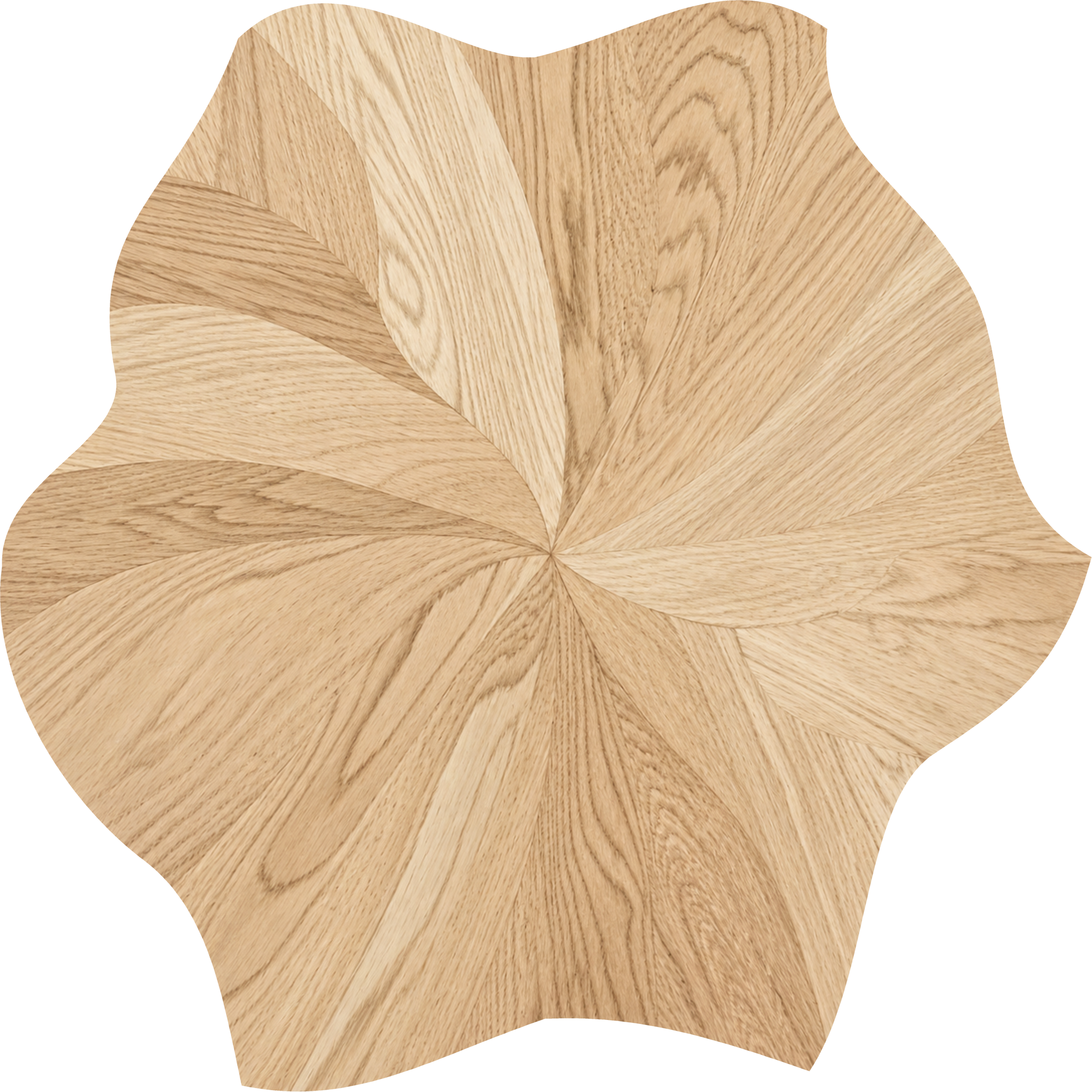 Modular Patterned Blooming Oak Engineered Wood Floor | EF 00073 | 24 x 24 inch (600x600 mm) - 14 mm | 2 mm European Oak Top Wear Layer | Suitable For Living Room, Bedroom | Silanblok SM Adhesive Glue Down Installation