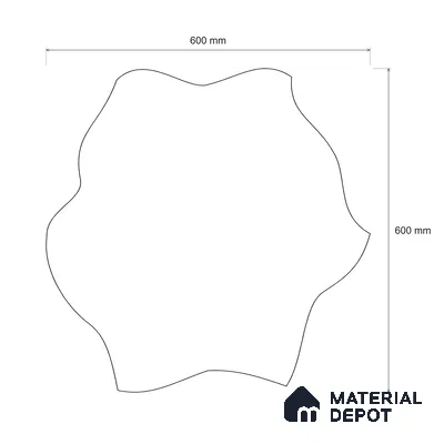 Modular Patterned Blooming Oak Engineered Wood Floor | EF 00073 |  24 x 24 inch (600x600 mm) - 14 mm | 2 mm European Oak Top Wear Layer | Suitable For Living Room, Bedroom | Silanblok SM Adhesive Glue Down Installation