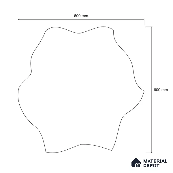 Modular Patterned Blooming Oak Engineered Wood Floor | EF 00073 | 24 x 24 inch (600x600 mm) - 14 mm | 2 mm European Oak Top Wear Layer | Suitable For Living Room, Bedroom | Silanblok SM Adhesive Glue Down Installation