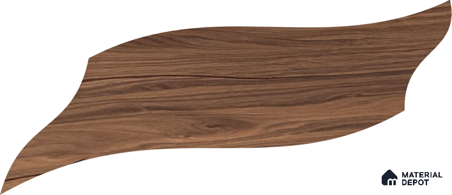 Modular Patterned Petali Walnut Engineered Wood Floor | EF 00076 B | 20 x 9 inch (514x222 mm) - 14 mm | 2 mm Walnut Top Wear Layer | Suitable For Living Room, Bedroom | Silanblok SM Adhesive Glue Down Installation