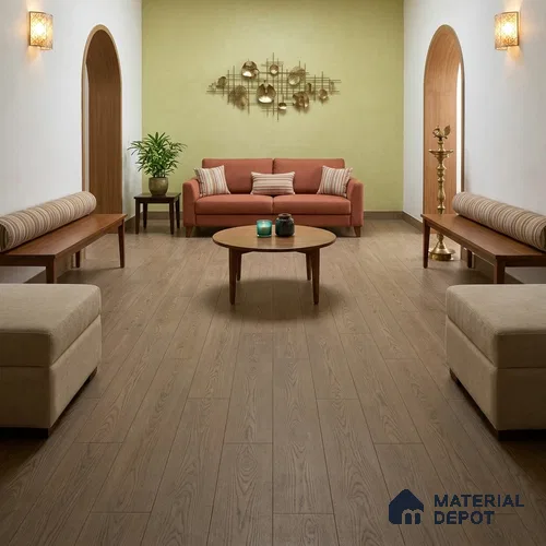 Engineered Wood Floor EF 00068 D Vestige Pearlescent Grey 75 x 8 inch (1900x194 mm) - 14 mm | 3 Layer Flooring | 3 mm Top Layer | 25 Year Warranty | Eco Friendly | Moisture Resistant | Click Lock Technology