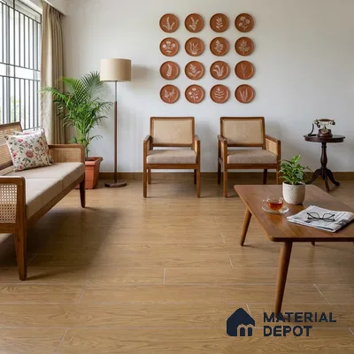 Engineered Wood Floor EF 00068 E Vestige Harvest Gold 75 x 8 inch (1900x194 mm) - 14 mm | 3 Layer Flooring | 3 mm Top Layer | 25 Year Warranty | Eco Friendly | Moisture Resistant | Click Lock Technology
