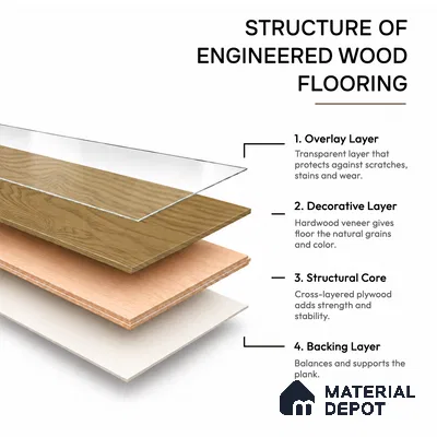 Engineered Wood Floor EF 00068 E Vestige Harvest Gold 75 x 8 inch (1900x194 mm) - 14 mm | 3 Layer Flooring | 3 mm Top Layer | 25 Year Warranty | Eco Friendly | Moisture Resistant | Click Lock Technology