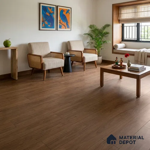 Engineered Wood Floor EF 00068 I Vestige Roasted Nutmeg 75 x 8 inch (1900x194 mm) - 14 mm | 3 Layer Flooring | 3 mm Top Layer | 25 Year Warranty | Eco Friendly | Moisture Resistant | Click Lock Technology