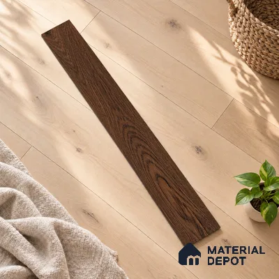 European Oak Engineered Wood Floor EF 00063 E Willow Dusk 47 x 5 inch (1200x127 mm) - 12 mm | Multilayer Flooring | 2 mm Top Layer | Suitable with Underfloor Heating | UV Lacquer Coating | Brushed Finish | Drop Lock | 25 Years Warranty