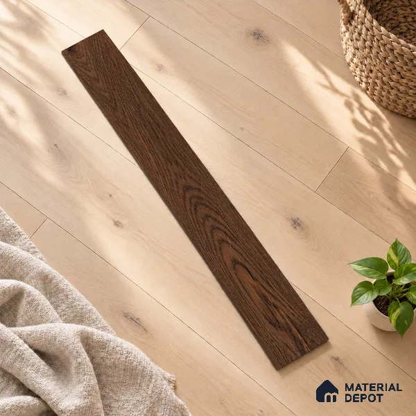 European Oak Engineered Wood Floor EF 00063 E Willow Dusk 47 x 5 inch (1200x127 mm) - 12 mm | Multilayer Flooring | 2 mm Top Layer | Suitable with Underfloor Heating | UV Lacquer Coating | Brushed Finish | Drop Lock | 25 Years Warranty
