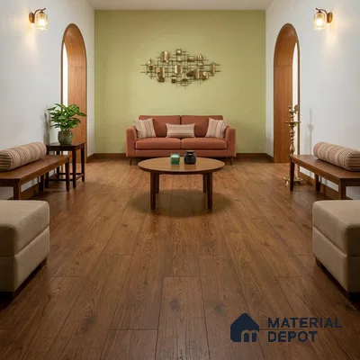 European Oak Engineered Wood Floor EF 00063 Willow Golden Hour 47 x 5 inch (1200x127 mm) - 12 mm | Multilayer Flooring | 2 mm Top Layer | Suitable with Underfloor Heating | UV Lacquer Coating | Brushed Finish | Drop Lock | 25 Years Warranty