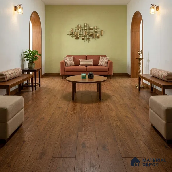European Oak Engineered Wood Floor EF 00063 Willow Golden Hour 47 x 5 inch (1200x127 mm) - 12 mm | Multilayer Flooring | 2 mm Top Layer | Suitable with Underfloor Heating | UV Lacquer Coating | Brushed Finish | Drop Lock | 25 Years Warranty