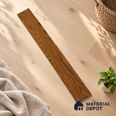 European Oak Engineered Wood Floor EF 00063 Willow Golden Hour 47 x 5 inch (1200x127 mm) - 12 mm | Multilayer Flooring | 2 mm Top Layer | Suitable with Underfloor Heating | UV Lacquer Coating | Brushed Finish | Drop Lock | 25 Years Warranty