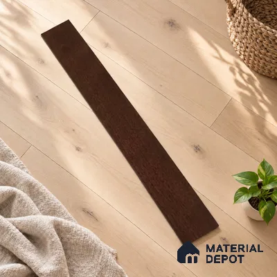 Hardwood Engineered Floor EF 00065 C Slimy Prime Mahogany Walnut (24-75 inch) x 5 inch (600-1900 mm)x125 mm - 14 mm | Multilayer Flooring | 3 mm Top Layer | Random Sizes