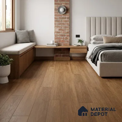 Hardwood Engineered Floor EF 00065 D Slimy Select Walnut Nature (24-75 inch) x 5 inch (600-1900 mm)x125 mm - 14 mm | Multilayer Flooring | 3 mm Top Layer | Random Sizes