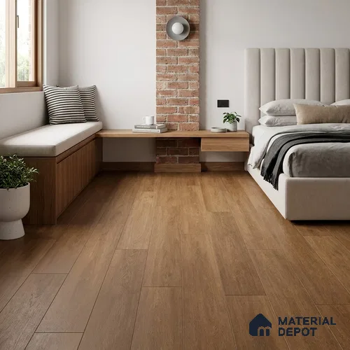 Hardwood Engineered Floor EF 00065 D Slimy Select Walnut Nature (24-75 inch) x 5 inch (600-1900 mm)x125 mm - 14 mm | Multilayer Flooring | 3 mm Top Layer | Random Sizes
