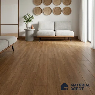 Hardwood Engineered Floor EF 00065 D Slimy Select Walnut Nature (24-75 inch) x 5 inch (600-1900 mm)x125 mm - 14 mm | Multilayer Flooring | 3 mm Top Layer | Random Sizes