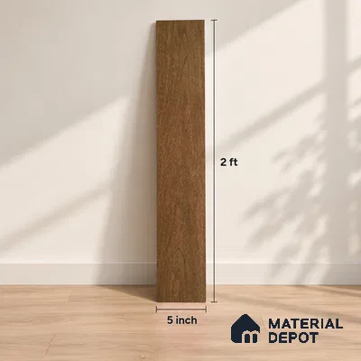 Hardwood Engineered Floor EF 00065 D Slimy Select Walnut Nature (24-75 inch) x 5 inch (600-1900 mm)x125 mm - 14 mm | Multilayer Flooring | 3 mm Top Layer | Random Sizes