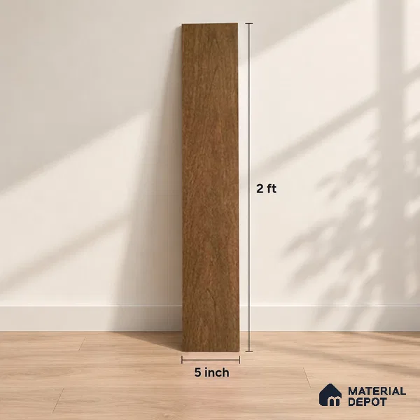 Hardwood Engineered Floor EF 00065 D Slimy Select Walnut Nature (24-75 inch) x 5 inch (600-1900 mm)x125 mm - 14 mm | Multilayer Flooring | 3 mm Top Layer | Random Sizes