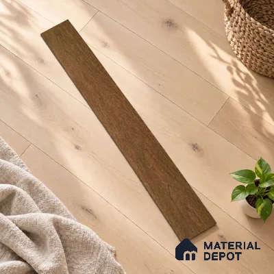 Hardwood Engineered Floor EF 00065 D Slimy Select Walnut Nature (24-75 inch) x 5 inch (600-1900 mm)x125 mm - 14 mm | Multilayer Flooring | 3 mm Top Layer | Random Sizes