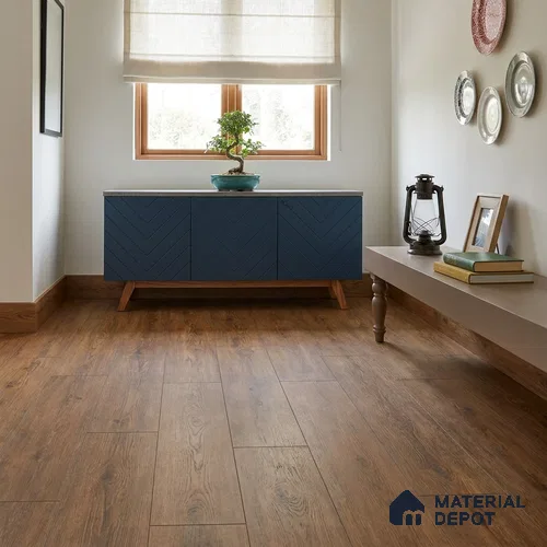 HDF Real Wood Matte Surface Laminate Wood Floor AC5 Grade LF 00339 F Evoke Burnt Sienna 48 x 7 inch (1217x168 mm) - 12 mm | Aqua Protect 12 Hours Water Resistance | Anti Static and Stain Resistant | 0.5 mm V Groove | Embossed In Register (EIR) Surface | Uniclic Installation | 36 Plank Variations | 20 Years Warranty