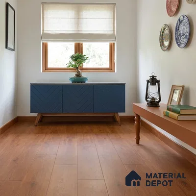 HDF Original Walnut Laminate Wood Floor 48 x 7 inch - 12 mm | LF 00339 | 20 Years Warranty AC5 Grade | 12 Hours+ Water Resistance | DIY Uniclic Installation | Suitable For Living Room, Bedroom & Office | 12 Plank Variations