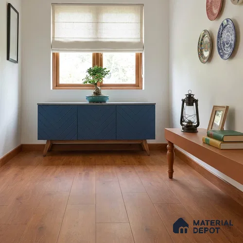 HDF Original Walnut Laminate Wood Floor 48 x 7 inch - 12 mm | LF 00339 | 20 Years Warranty AC5 Grade | 12 Hours+ Water Resistance | DIY Uniclic Installation | Suitable For Living Room, Bedroom & Office | 12 Plank Variations